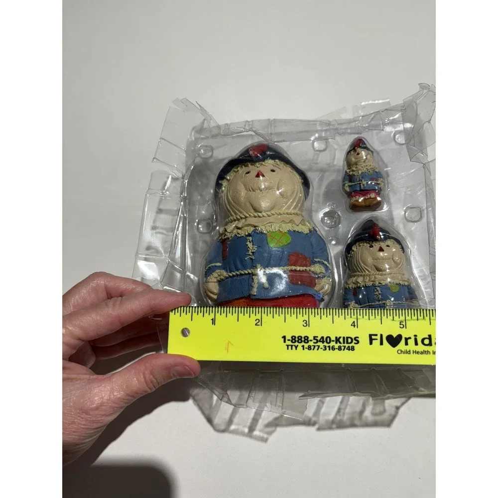 Copernburg  Scarecrow Figurine Collectibles Numbered Series 3 Piece FALL Seasons
